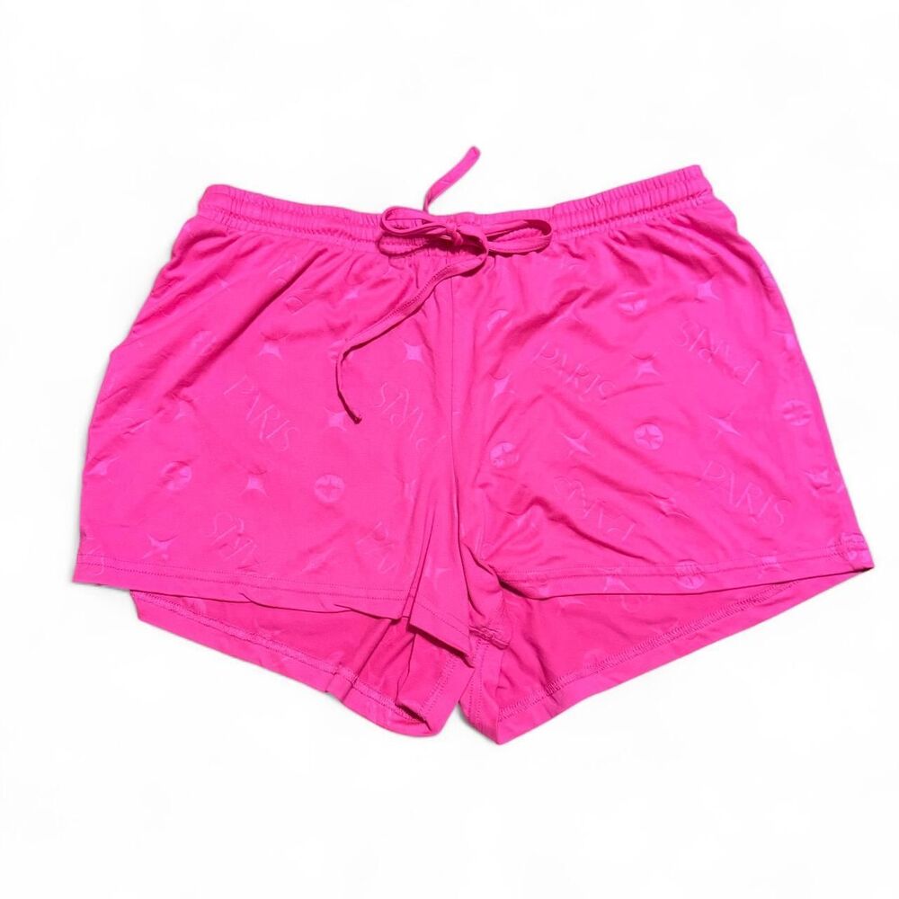 Paris Hilton Pink Sleep Shorts Size L Loungewear Cozy